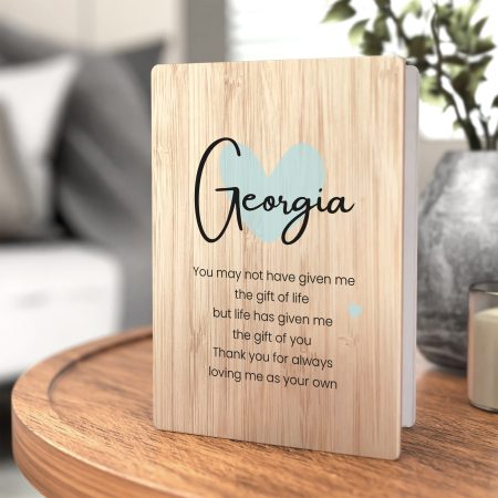 Mother's Day Personalised Wooden Card – Beautifully Printed Poem with Heartfelt Message