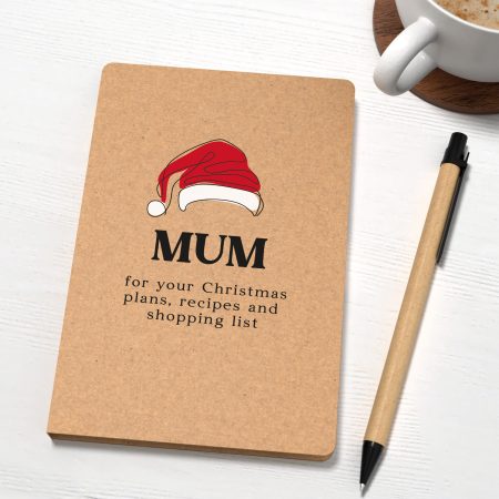 Christmas Hat Personalised Xmas Planner Notepad - Personalised Printed Christmas Gift