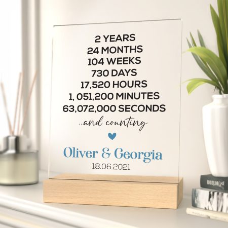 Personalised 25th Silver Wedding Anniversary Gift