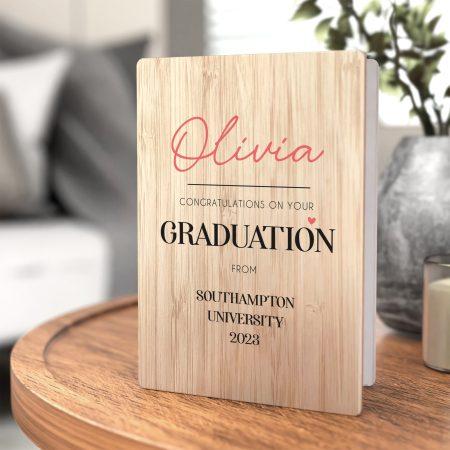 Wooden Graduation Card - Congratulations on Your Graduation Personalised Printed Wooden Card