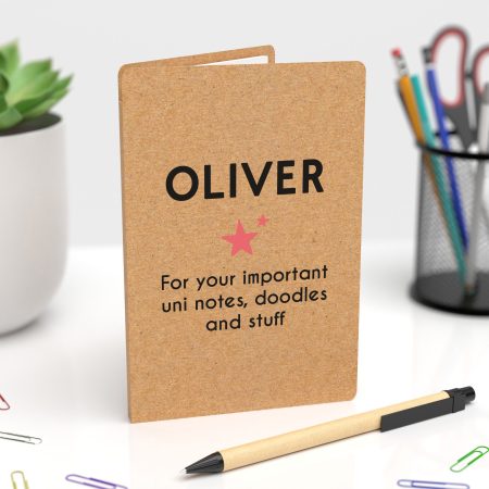 Funny University Notepad Gift - Personalised Printed Eco-Friendly Notepad For Students