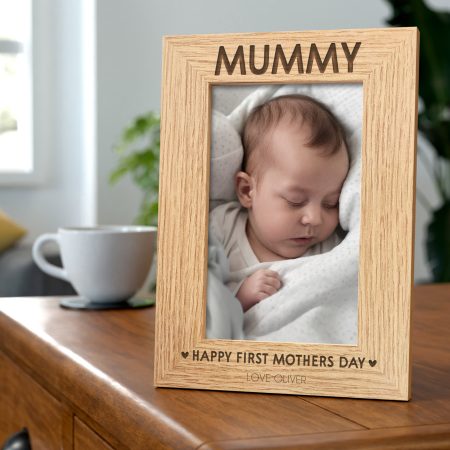Engraved Frame for 1st Mother's Day - Thoughtful Personalised Gift for Mummy