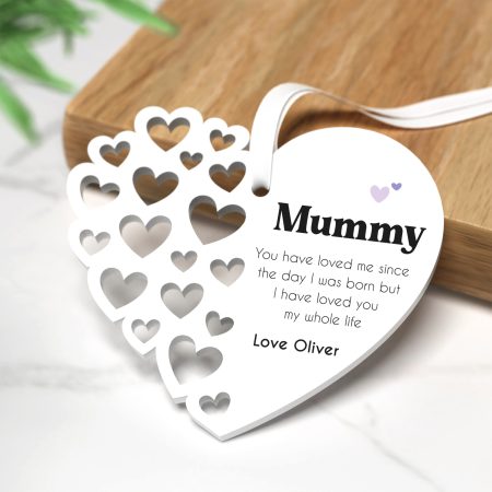 Personalised 'I Have Loved You My Whole Life' Cut Heart Mothers Day Present