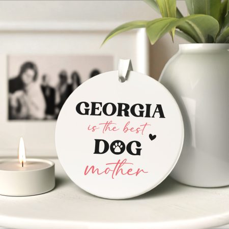 Personalised Ceramic Decoration - 'Best Dog Mother' Perfect Animal Lover Gift