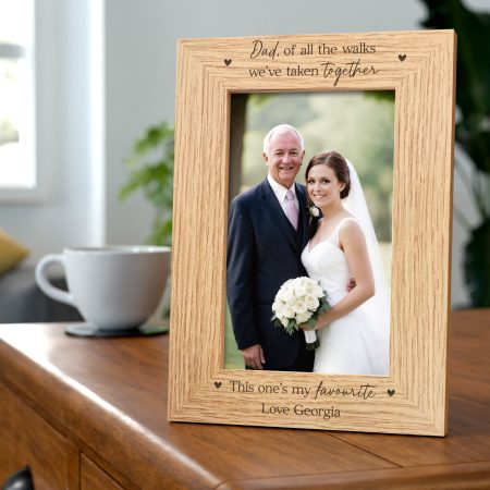 Engraved Wooden Frame for Bridesmaid Occasion - Personalised and Elegant Design