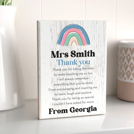 'Thank You For Being So Special' - Personalised Printed Maple Wooden Block Gift
