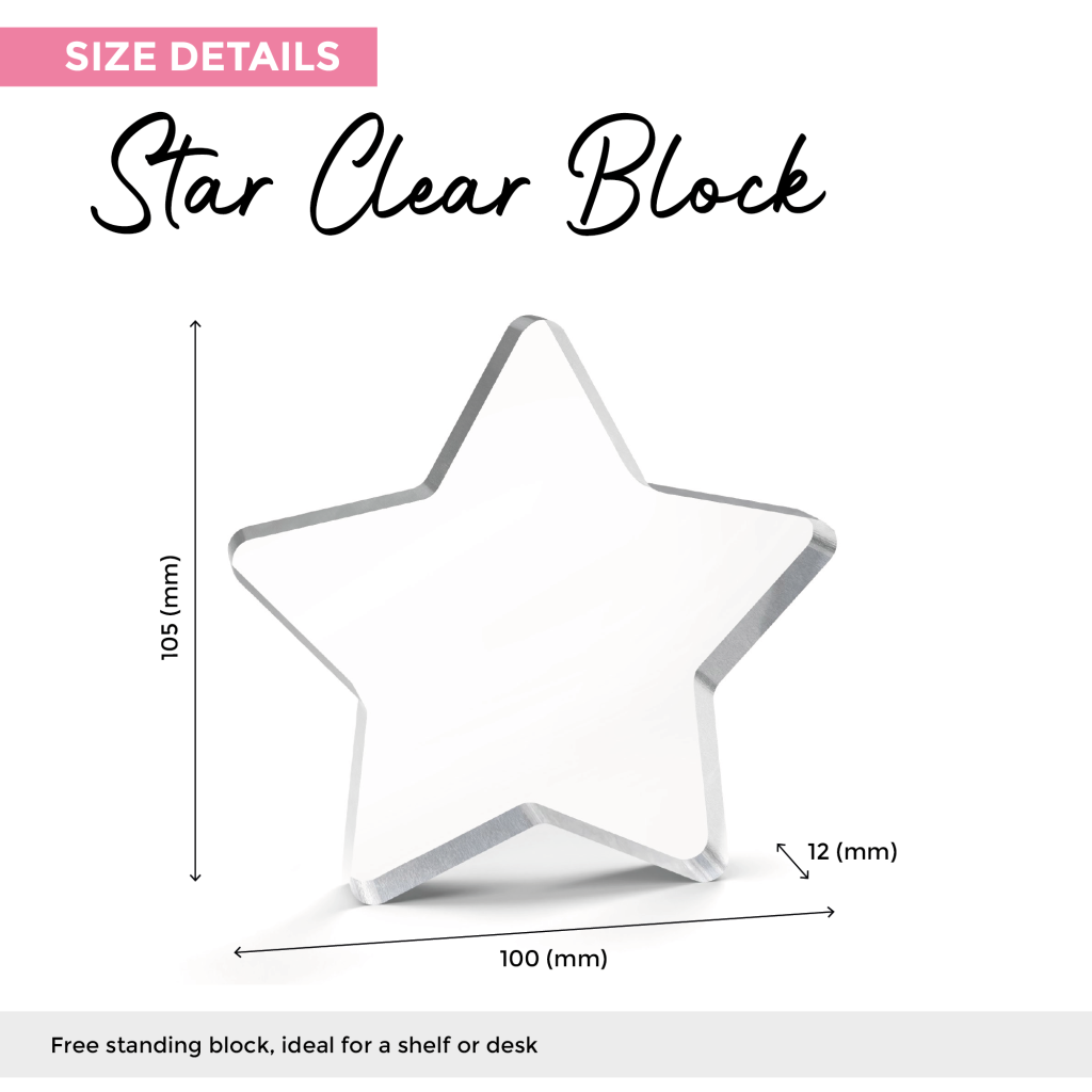 Star Clear Block_Personalised Size Page